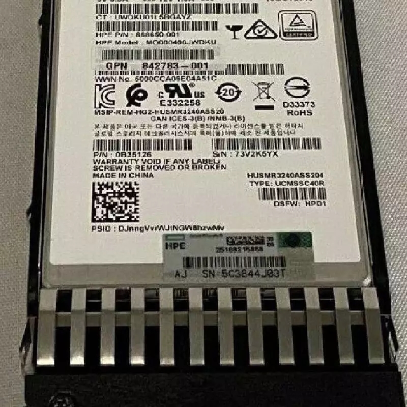 N9X95A 841504-001 MSA 400GB SAS 12G 2.5