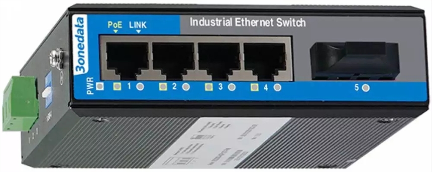 IES2105-4T1F-P48 4电口1光口5口百兆非网管型工业以太网交换机