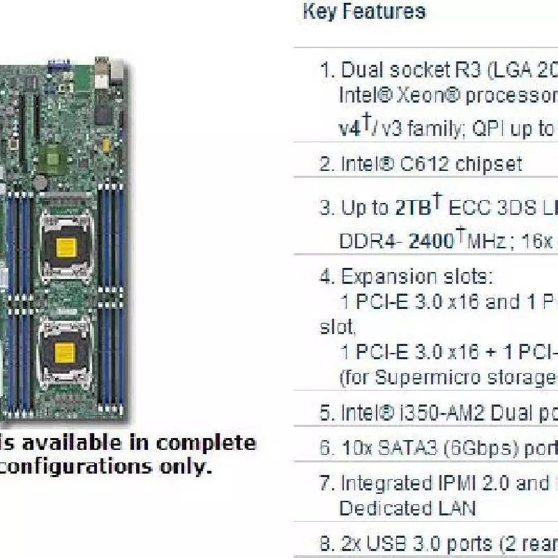 X10DRT-P 双路主板 X99 支持E5-2600V3 V4 服务器主板