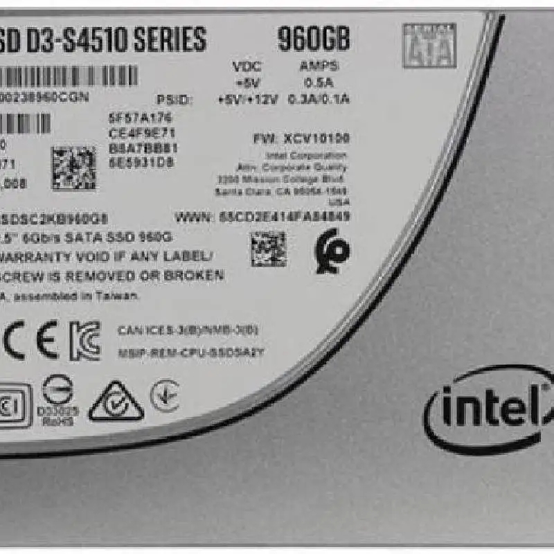 INTEL SSDSC2KB48 480GB SSD R2200V5 烽火服务器固态硬盘