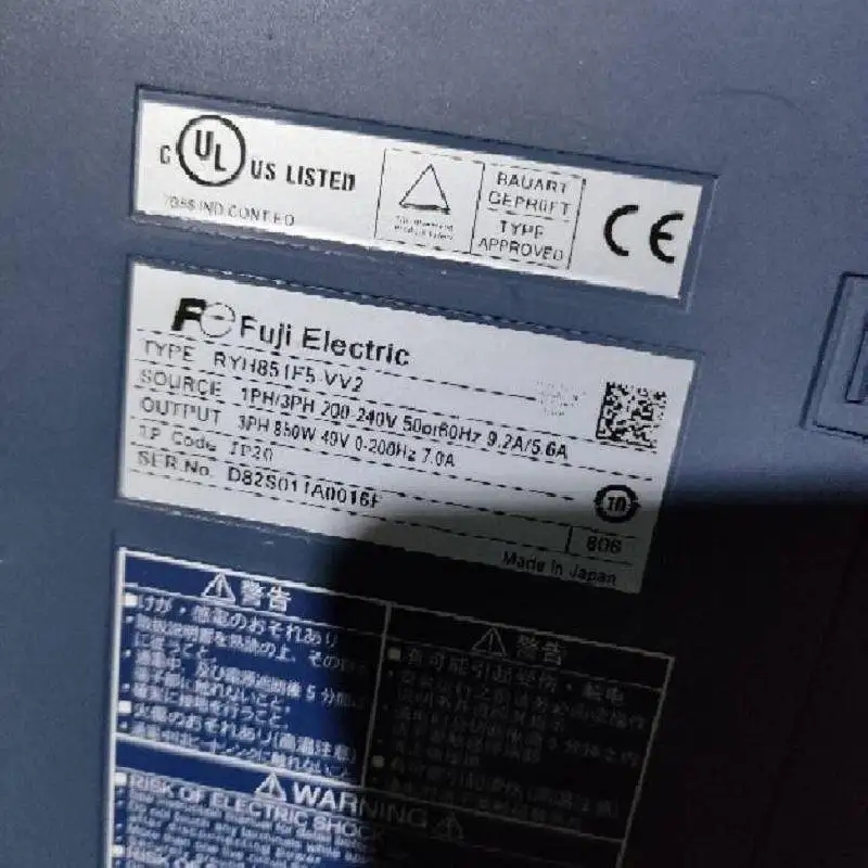 Fuji Electyic RYH292F5-VV2 富士伺服驱动器AC伺服放大器