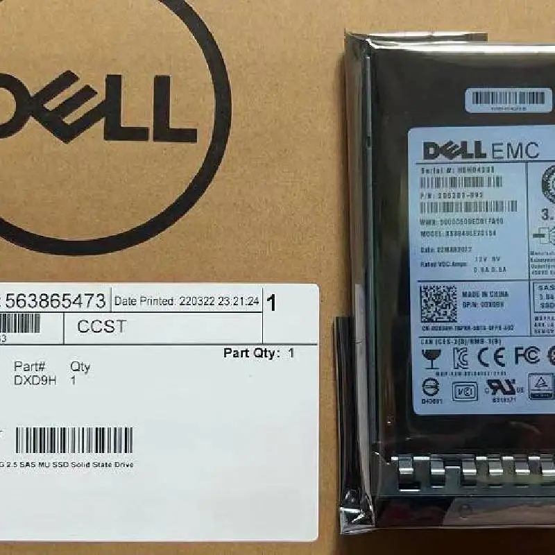 DELL EMC DXD9H 3.84TB SAS SSD R740 R640 服务器硬盘