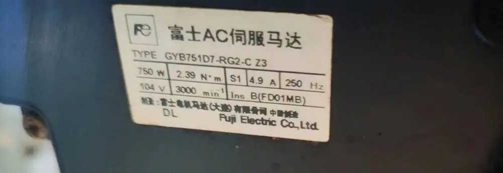 Fuji GYB751D7-RG2-C Z3 富士AC伺服马达