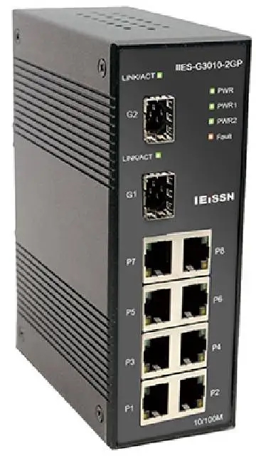 IIES-G3010-2GP-T 千兆导轨式非管理型工业以太网交换机