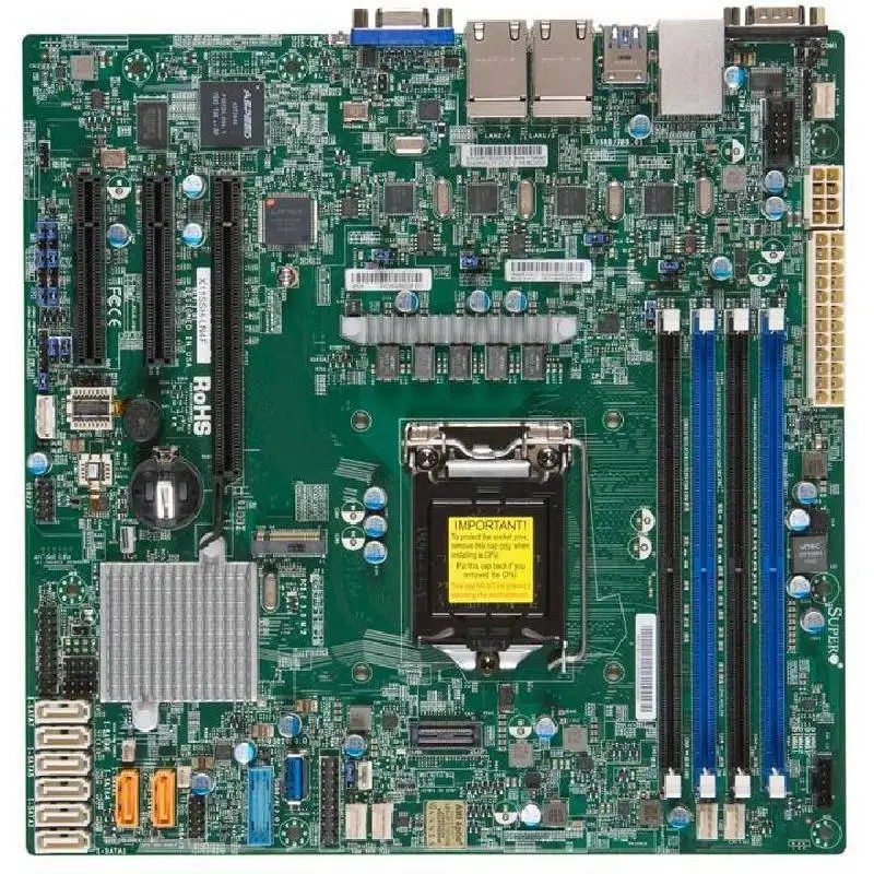 超微X11SSH-LN4F 1151 支持M.2 C236芯片四千兆网口单路NAS主板