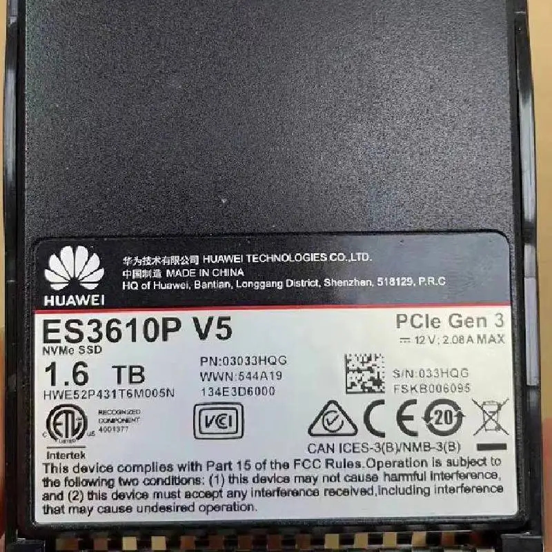 02352LKQ ES3610P V5 1.6TB Gen3 存储固态硬盘
