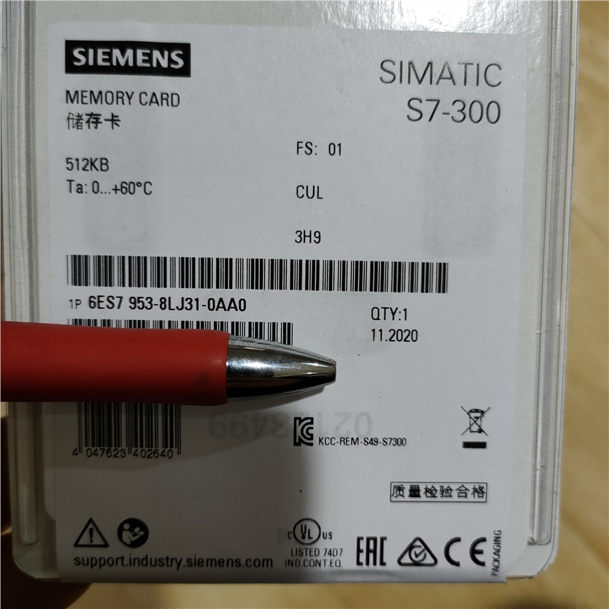 西门子6ES7953-8LJ31-0AA0微型存储卡原装S7 SIEMENS原装代理商