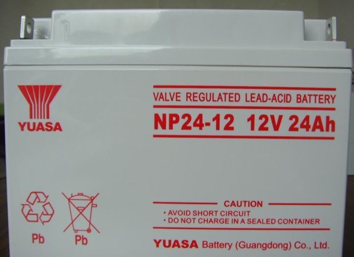 汤浅蓄电池NP2412 12V24AH 免维护铅酸主机电瓶电池 后备应急电源