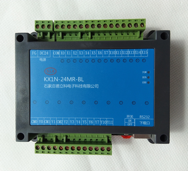 继电器国产小型PLC KX1N-24MR-BL 24点：14入10出