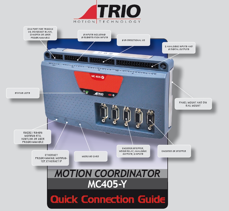 英国翠欧运动控制器 TRIO MC405-Y