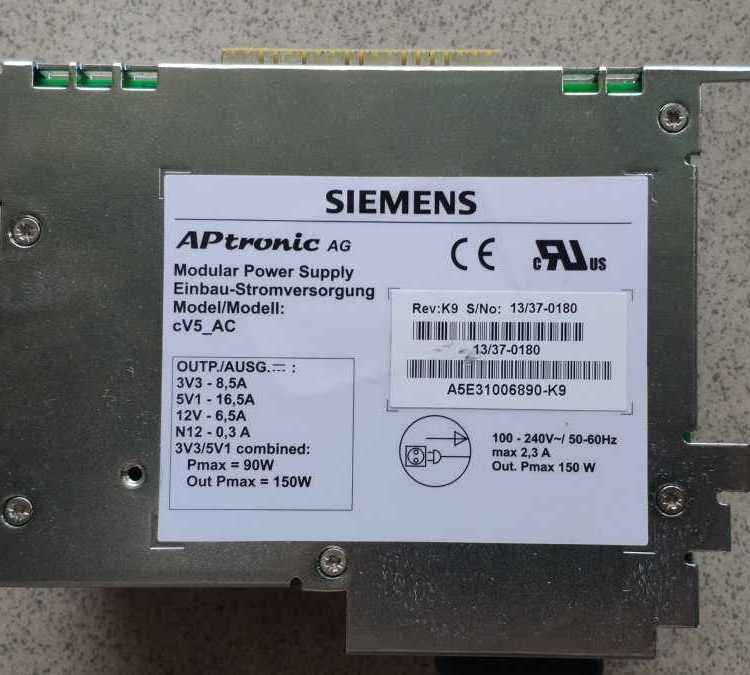 西门子A5E31006890工控机工业电源实物展示促销