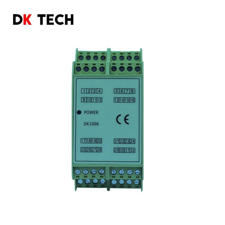 DK1006G一进六出支持Modbus485通讯转写输出模拟量隔离变送器
